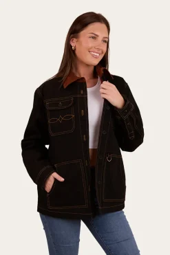 Ringers Western Leighton Womens Overshirt - Washed Black