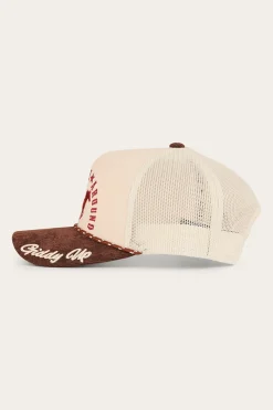 Discount Ringers Western Lets Horse Around Trucker Cap - Off White / Chocolate