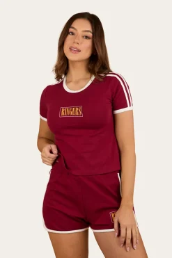 Best Ringers Western Lolita Womens Baby T-Shirt - Burgundy