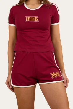 Discount Ringers Western Lolita Womens Short - Burgundy