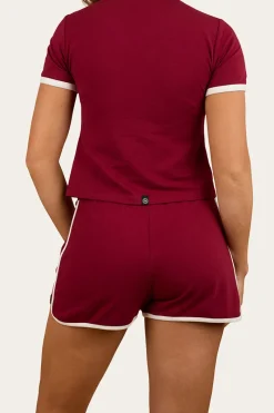 Discount Ringers Western Lolita Womens Short - Burgundy