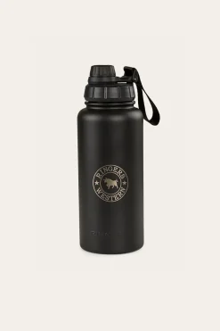 Outlet Ringers Western Longview Drink Bottle - Black