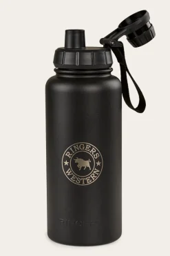 Outlet Ringers Western Longview Drink Bottle - Black