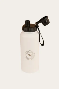 Clearance Ringers Western Longview Drink Bottle - White