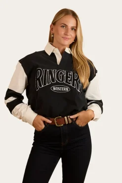 Clearance Ringers Western Lowden Rugby Jersey - Black / Off White