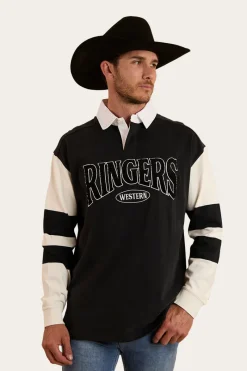 Clearance Ringers Western Lowden Rugby Jersey - Black / Off White