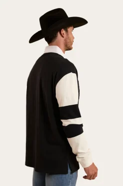 Clearance Ringers Western Lowden Rugby Jersey - Black / Off White