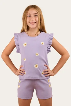 Discount Ringers Western Lyla Girls Rib Short - Violet