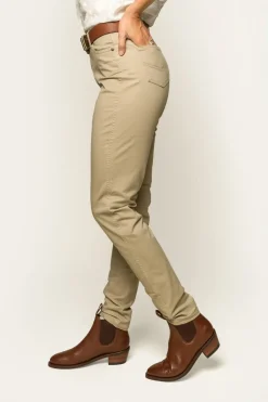 Ringers Western MacKenzie Womens 5 Pocket Stretch Drill Jeans - Khaki