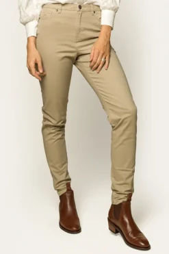 Ringers Western MacKenzie Womens 5 Pocket Stretch Drill Jeans - Khaki