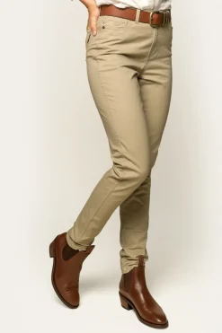 Ringers Western MacKenzie Womens 5 Pocket Stretch Drill Jeans - Khaki