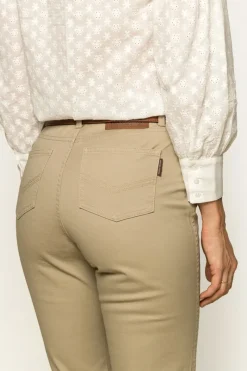 Ringers Western MacKenzie Womens 5 Pocket Stretch Drill Jeans - Khaki