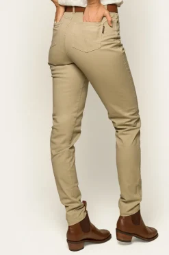 Ringers Western MacKenzie Womens 5 Pocket Stretch Drill Jeans - Khaki