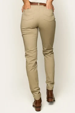Ringers Western MacKenzie Womens 5 Pocket Stretch Drill Jeans - Khaki