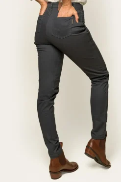 Best Ringers Western MacKenzie Womens 5 Pocket Stretch Drill Jeans - Steel Blue