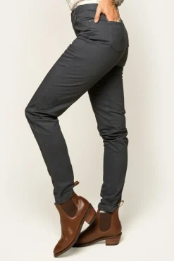 Best Ringers Western MacKenzie Womens 5 Pocket Stretch Drill Jeans - Steel Blue