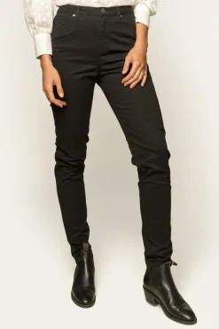 Best Ringers Western MacKenzie Womens 5 Pocket Stretch Drill Jeans - Black
