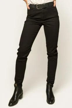 Best Ringers Western MacKenzie Womens 5 Pocket Stretch Drill Jeans - Black
