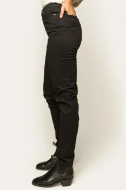 Best Ringers Western MacKenzie Womens 5 Pocket Stretch Drill Jeans - Black