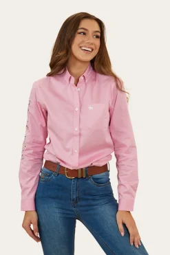 Sale Ringers Western Malaya Womens Dress Shirt - Pastel Pink