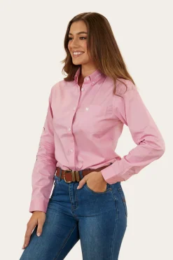 Sale Ringers Western Malaya Womens Dress Shirt - Pastel Pink