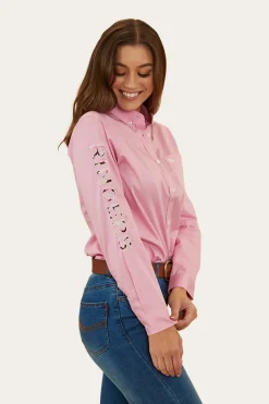 Sale Ringers Western Malaya Womens Dress Shirt - Pastel Pink