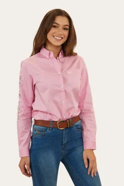 Sale Ringers Western Malaya Womens Dress Shirt - Pastel Pink
