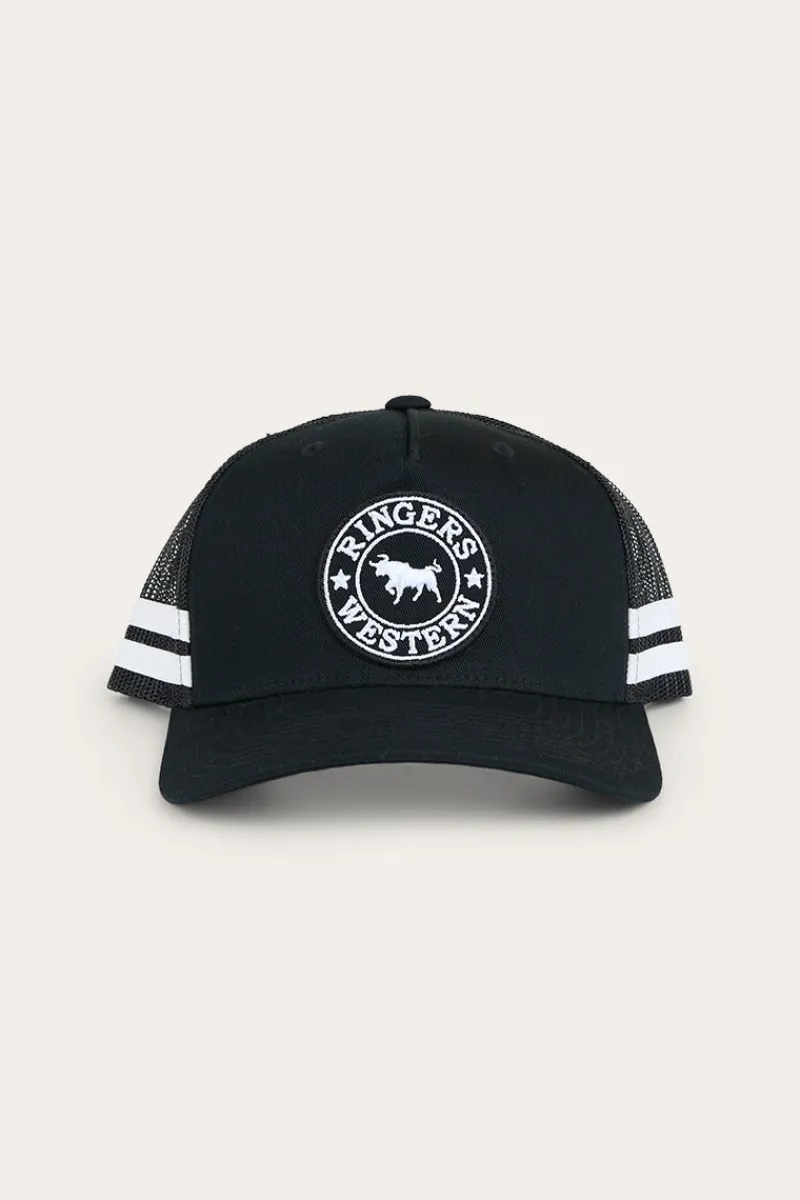 Ringers Western McCoy Kids Trucker Cap - Black / White