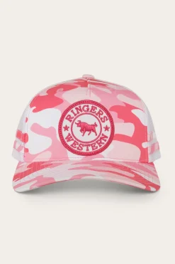 Hot Ringers Western McCoy Kids Trucker Cap - Pink Camo
