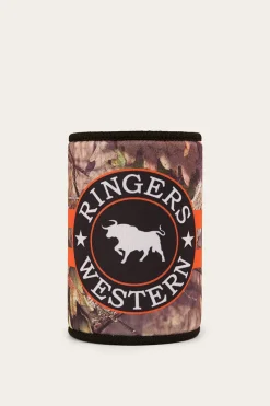 New Ringers Western McCoy Stubby Cooler - Camo/Orange