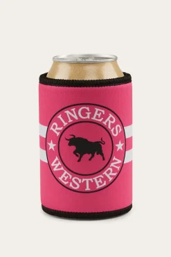 Hot Ringers Western McCoy Stubby Cooler - Melon/White