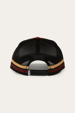 Hot Ringers Western McCoy Trucker Cap - Burgundy
