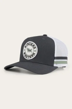 New Ringers Western McCoy Trucker Cap - Charcoal/Leaf