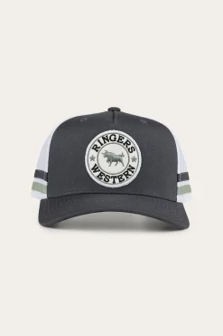 New Ringers Western McCoy Trucker Cap - Charcoal/Leaf