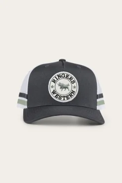 New Ringers Western McCoy Trucker Cap - Charcoal/Leaf
