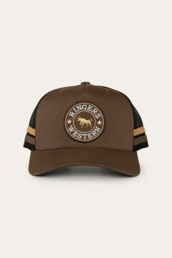 Clearance Ringers Western McCoy Trucker Cap - Chocolate