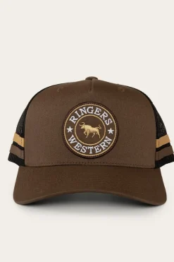 Clearance Ringers Western McCoy Trucker Cap - Chocolate