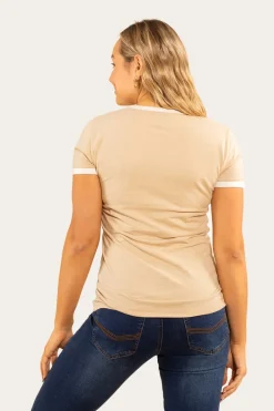 Ringers Western Melrose Womens Classic Fit T-Shirt - Dark Sand