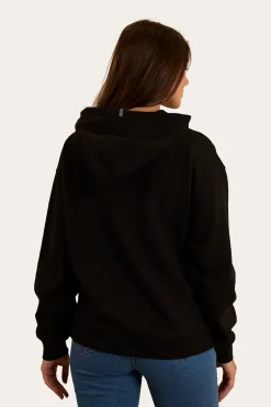 New Ringers Western Middleton Womens Australian Cotton Fleece - Black / Pink