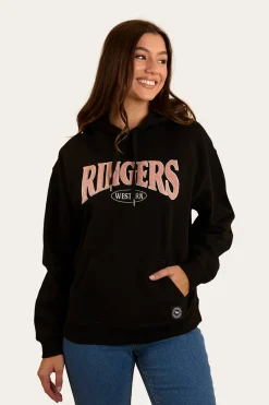 New Ringers Western Middleton Womens Australian Cotton Fleece - Black / Pink
