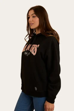 New Ringers Western Middleton Womens Australian Cotton Fleece - Black / Pink