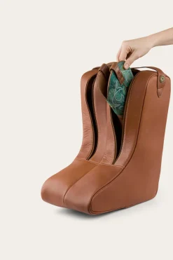 Clearance Ringers Western Miguel Leather Boot Bag - Bourbon