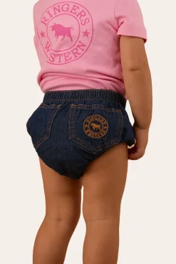 Clearance Ringers Western Mila Babies Nappy Bloomer - Classic Blue