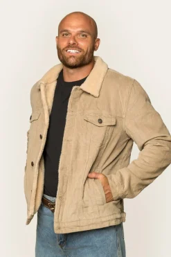 Clearance Ringers Western Milawa Mens Corduroy Jacket - Camel
