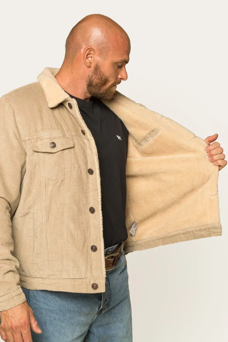 Clearance Ringers Western Milawa Mens Corduroy Jacket - Camel