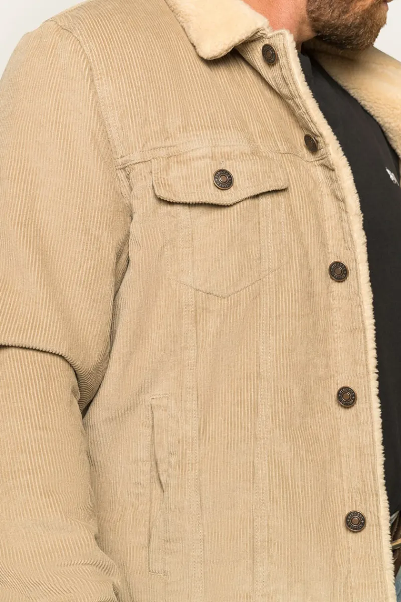 Clearance Ringers Western Milawa Mens Corduroy Jacket - Camel