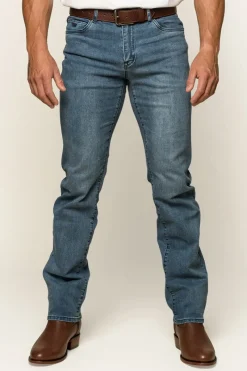 Clearance Ringers Western Mitchell Mens Straight Leg Jean - Light Blue