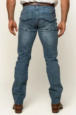 Clearance Ringers Western Mitchell Mens Straight Leg Jean - Light Blue