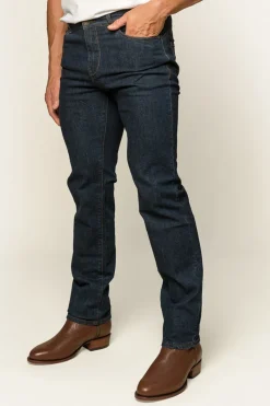 Outlet Ringers Western Mitchell Mens Straight Leg Jean - Dark Blue