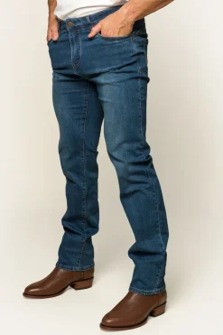 Sale Ringers Western Mitchell Mens Straight Leg Jeans - Mid Blue
